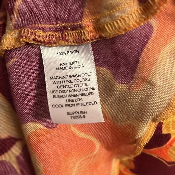 Arizona fall colors Floral mini dress size M (343)flowy - Picture 7 of 7